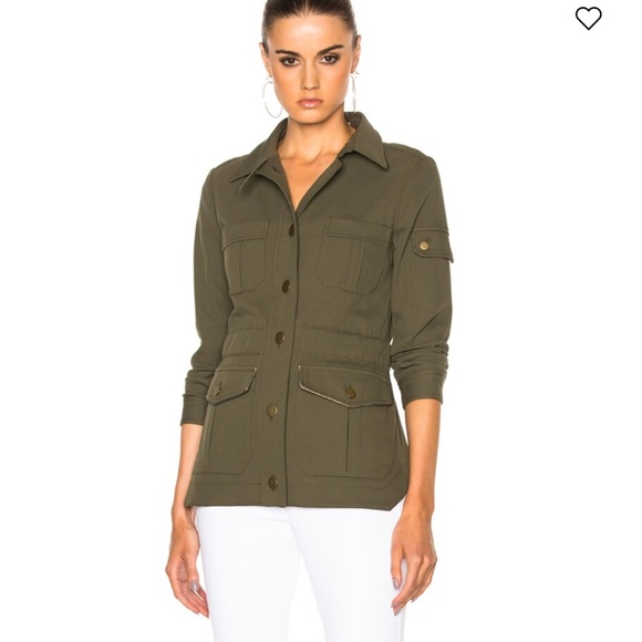 Veronica Beard Green Army Jacket - Picture 2 of 11